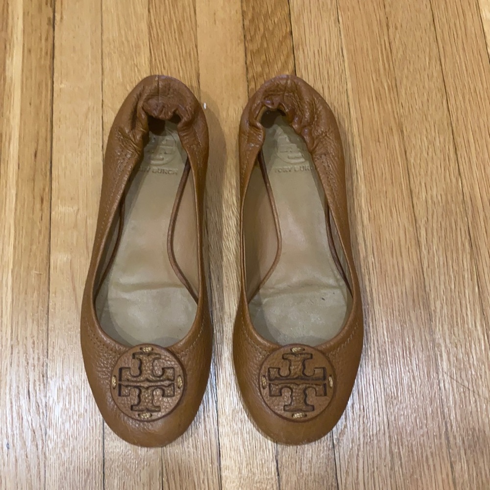 Tory Burch Minnie Leather Ballet Flats